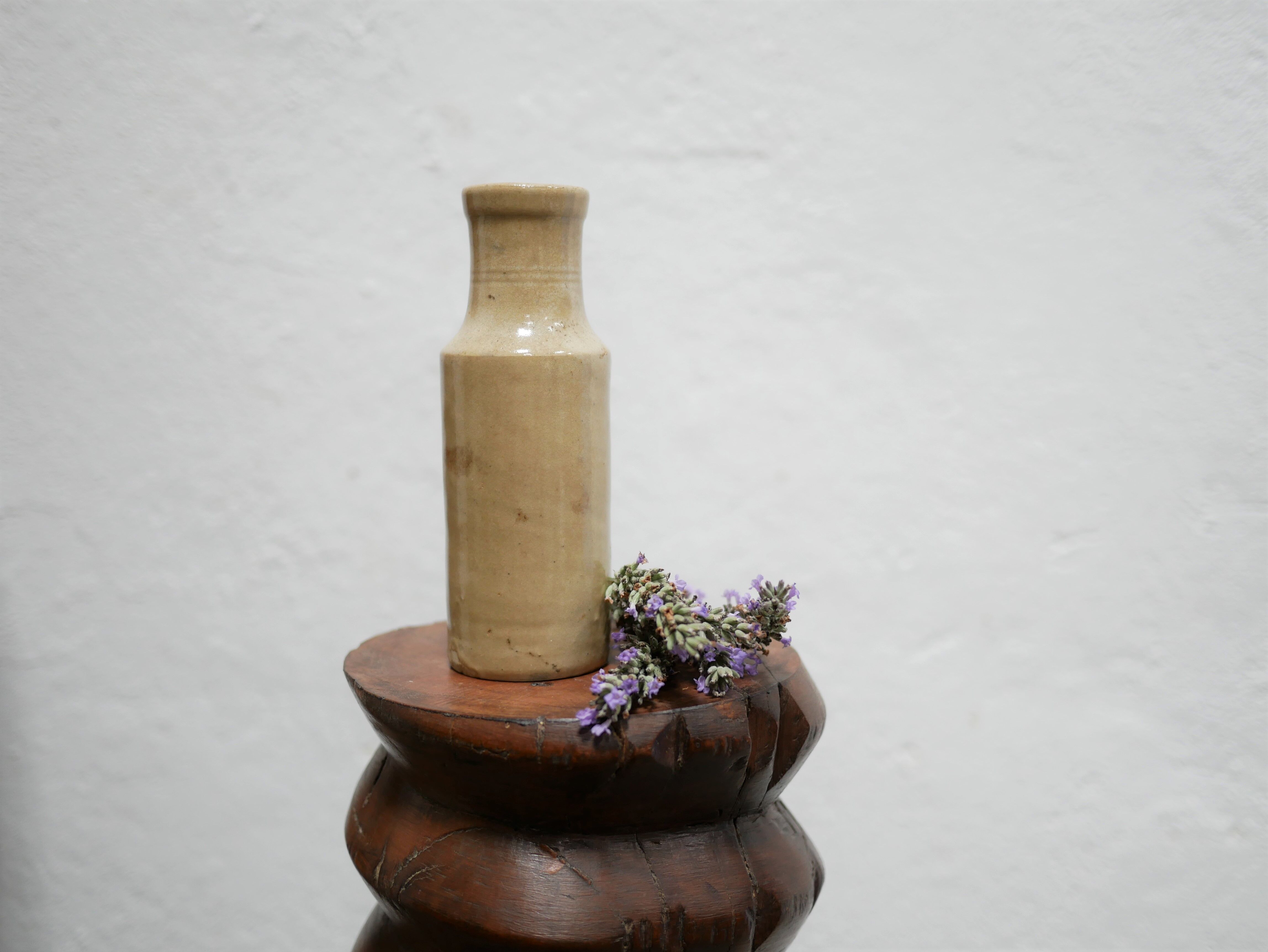 Vintage beige sandstone vase