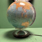Vintage 1960s German Columbus Duo Glass Globe Lamp