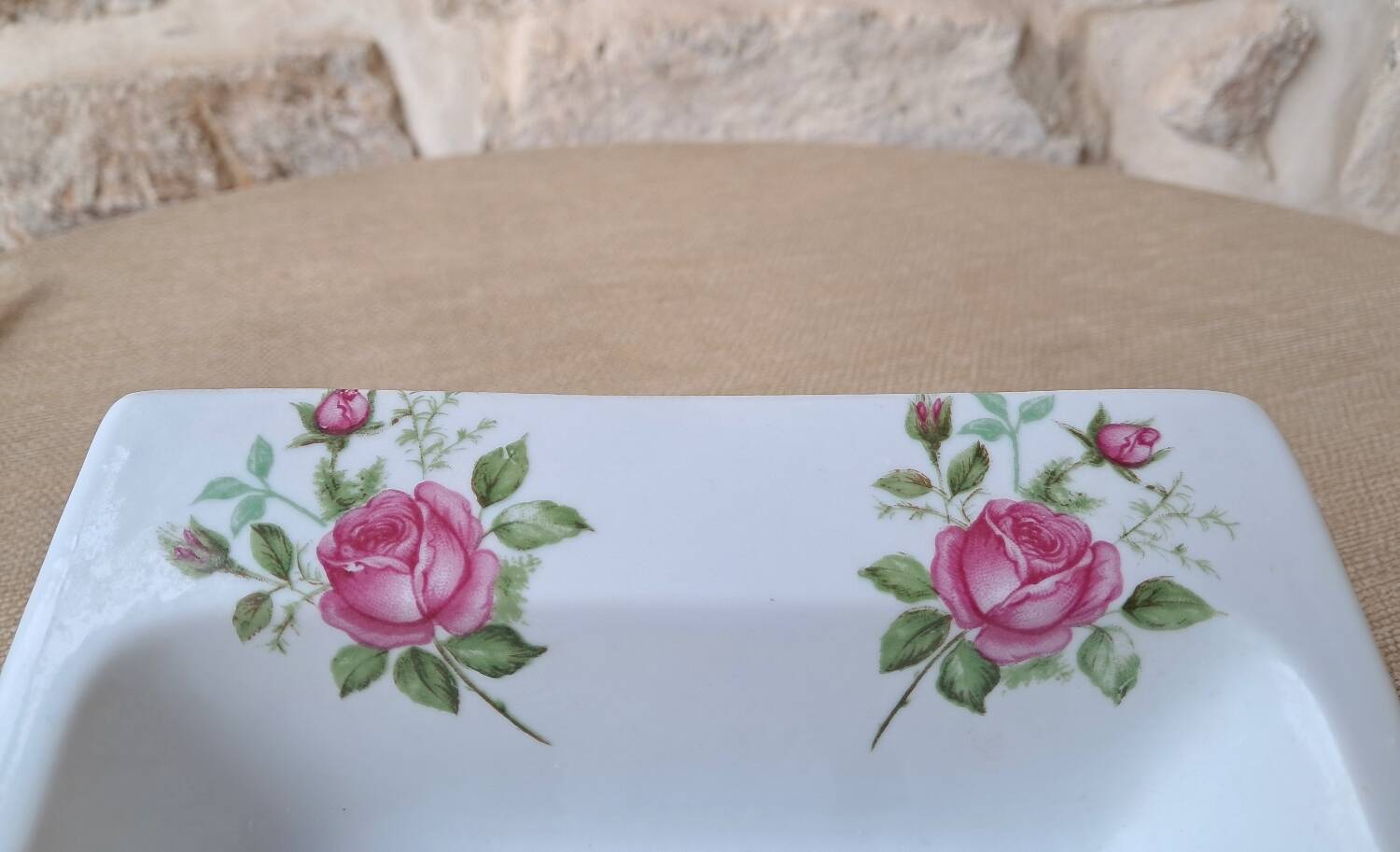 Antique ceramic soap dish