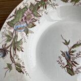 3 old crockery dishes, manufactures of St Amand, Emile Bourgeois and HB& Cie