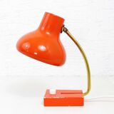 Vintage lamp in orange metal