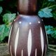 Old Ceramic Vase Germany DDR Piesche & Blackberries Decor Ritz Sgraffito 1950 a 59