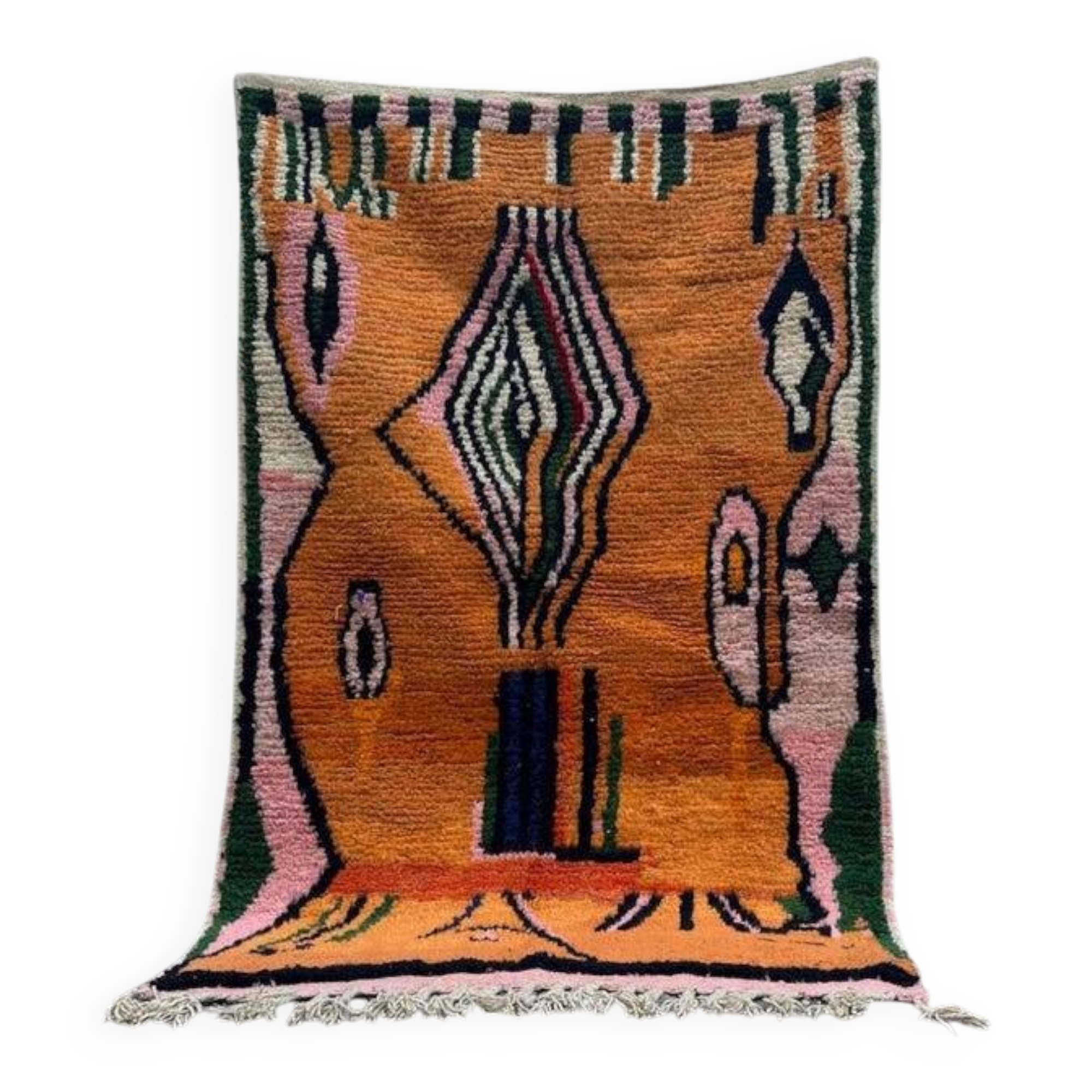 Moroccan orange rug- Berber Rug 150/250cm