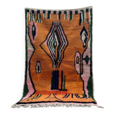 Orange moroccan rug- Berber Rug 150/250cm