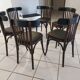 Suite of 6 chairs of vintage bistrot 1960