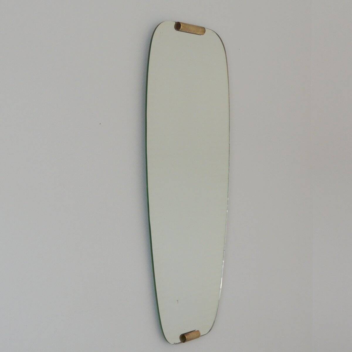 Free-form mirror from the 50s/60s, vintage, 34x77cm