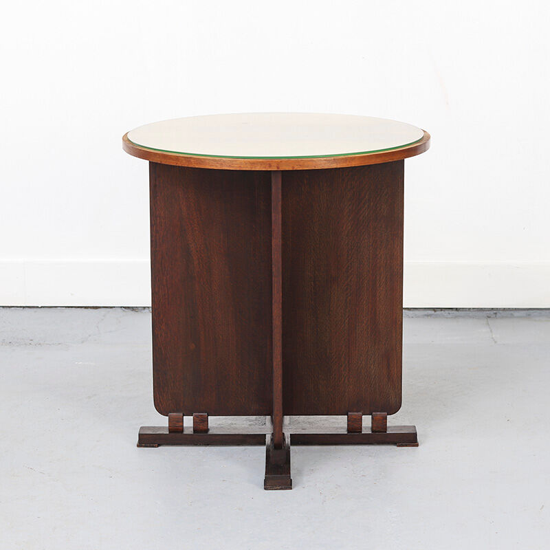 Antique Dutch Art Deco Bauhaus Side Table