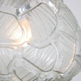 1970s pressed glass hanging lamp