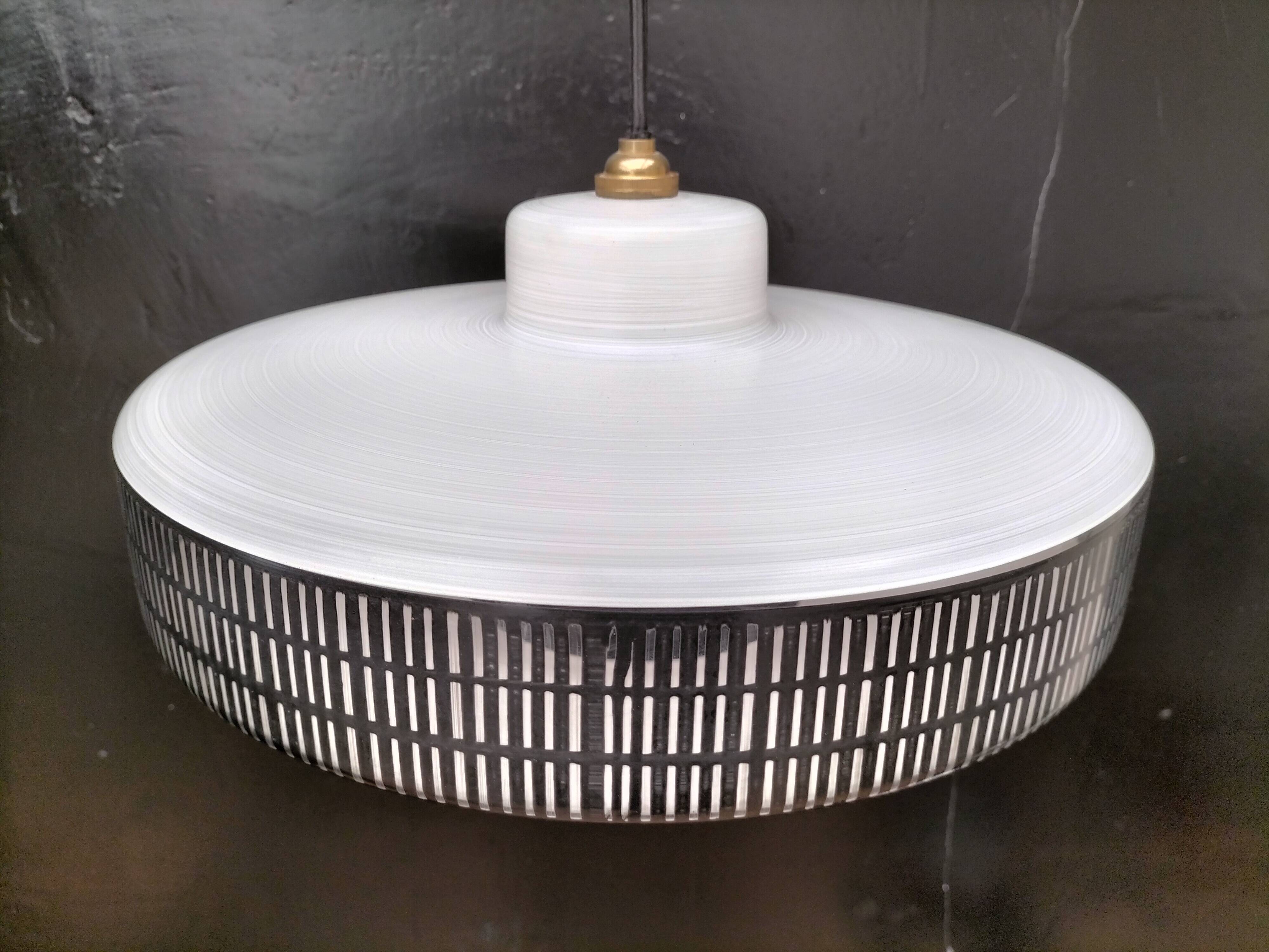 Vintage glass pendant light