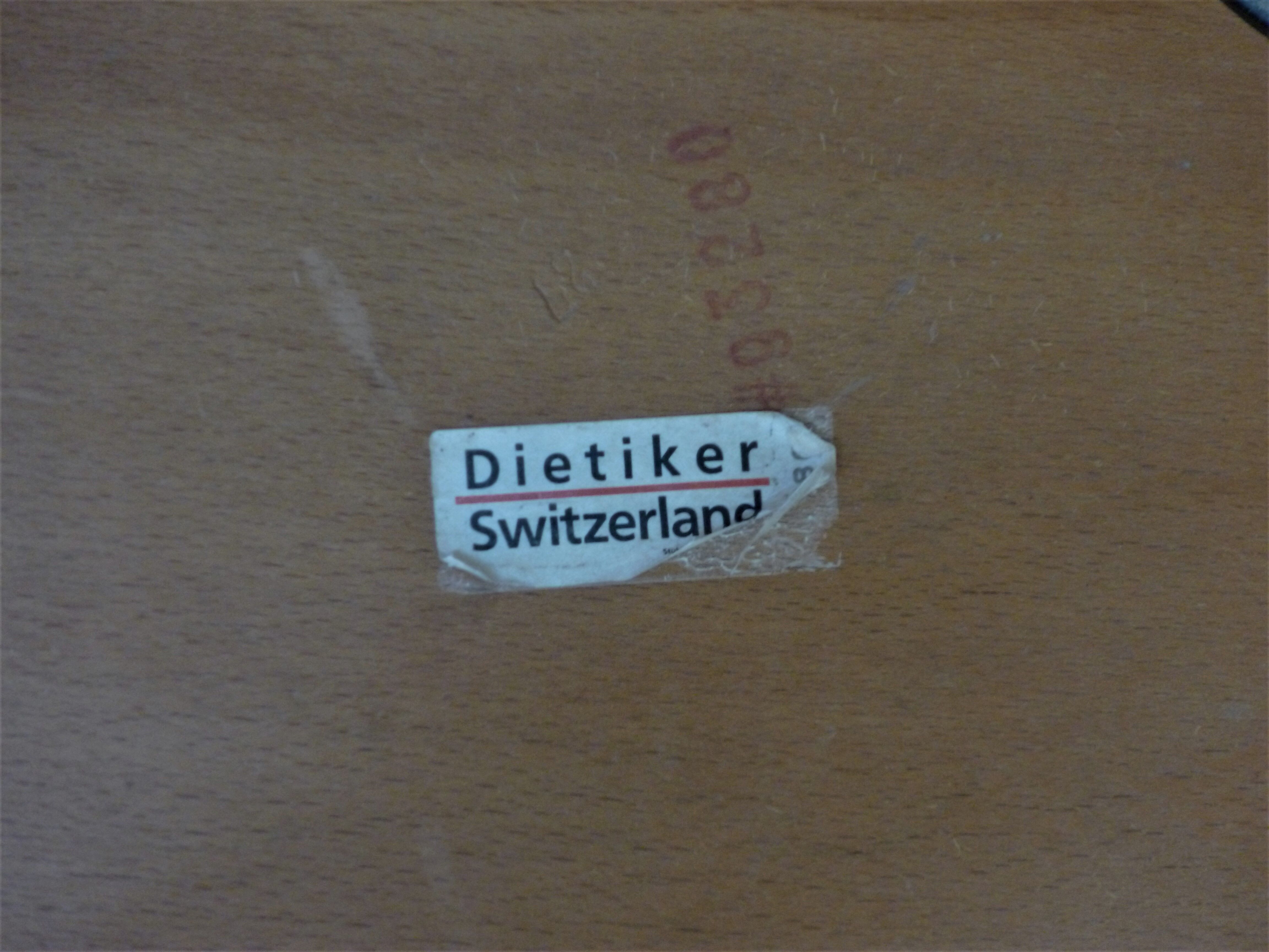 Lot of four chairs model 33, from Bruno Rey to Dietiker, 70s