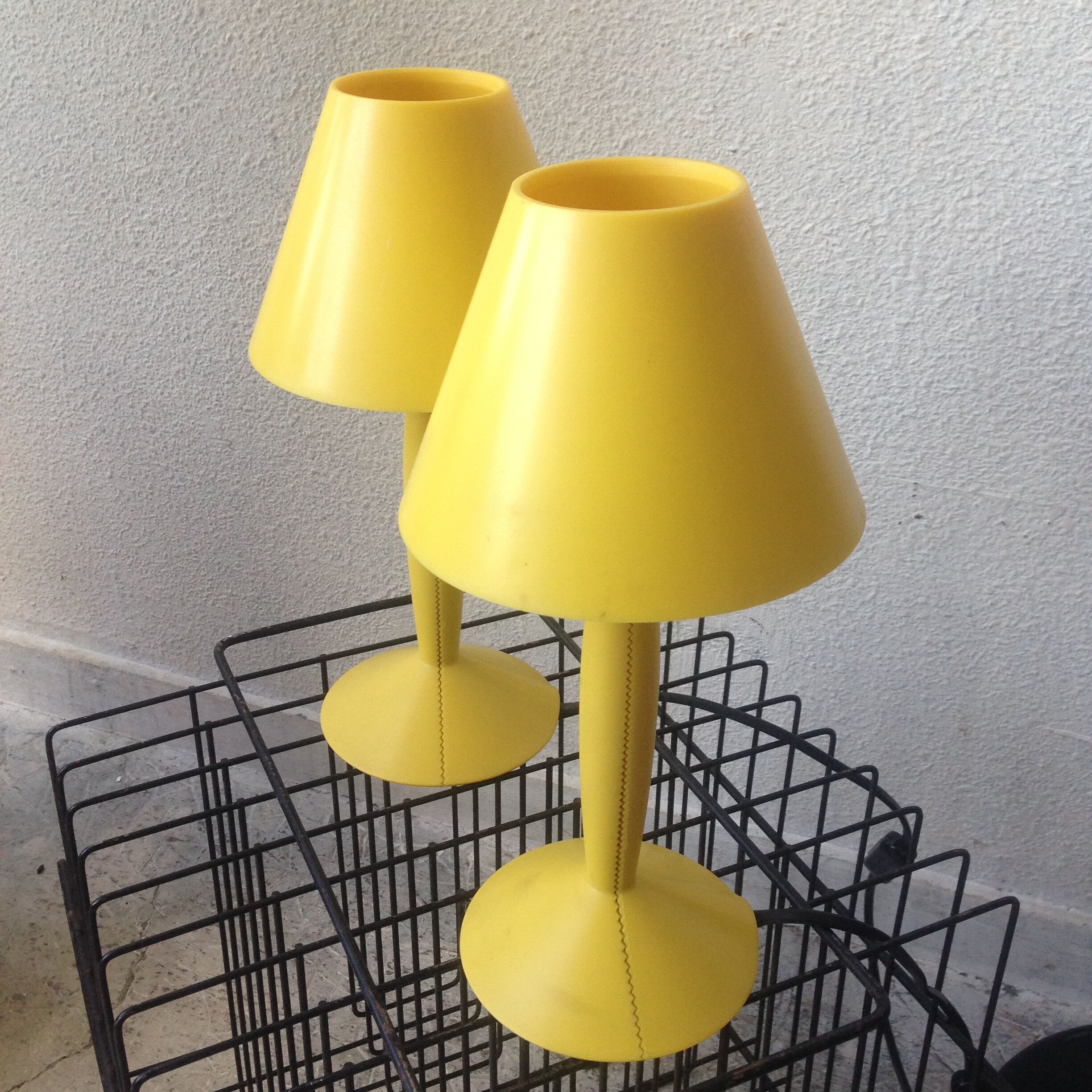 2 Starck lamps 1980 Flos edition