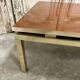 Guy Lefèvre coffee table for Maison JANSEN, imitation lacquer top, circa 1970.