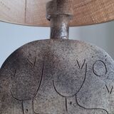 Stoneware lamp circa 1950
