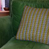 African wax fabric cushion