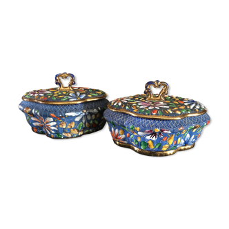 Pair of candy boxes by H.Bequet