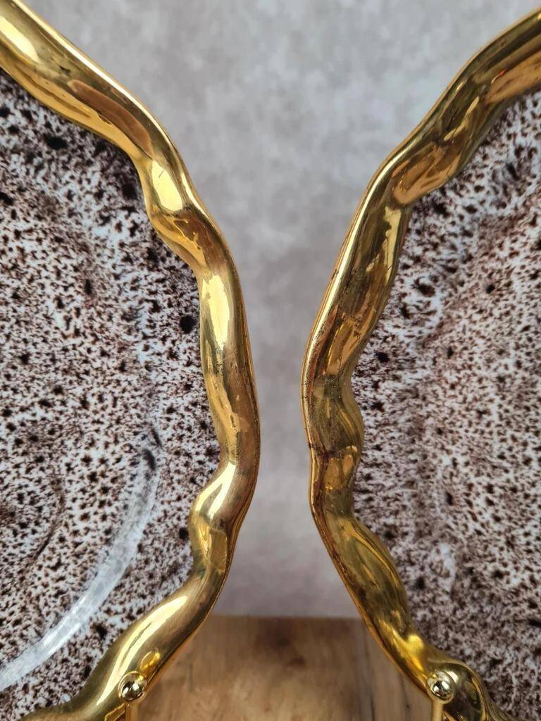 Set of 6 dessert plates – Marius Giuge Vallauris – Rare pieces & collection
