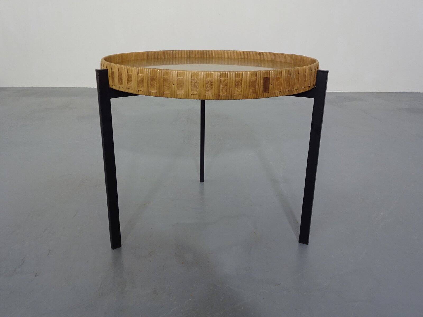 Steel side table with tray top, 1950s