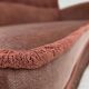 1970s, Danish 2-seater sofa, salmon pink furniture velour, beech wood.