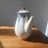 Glazed stoneware coffee pot - Biron art pottery - Vintage ceramics