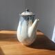 Glazed stoneware coffee pot - Biron art pottery - Vintage ceramics