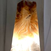 Orange Murano Glass and Brass Pendant by La Murrina, Italy, 1980s