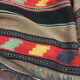 Handmade Black Brown Wool Rug With Geometric Designs 224x150cm