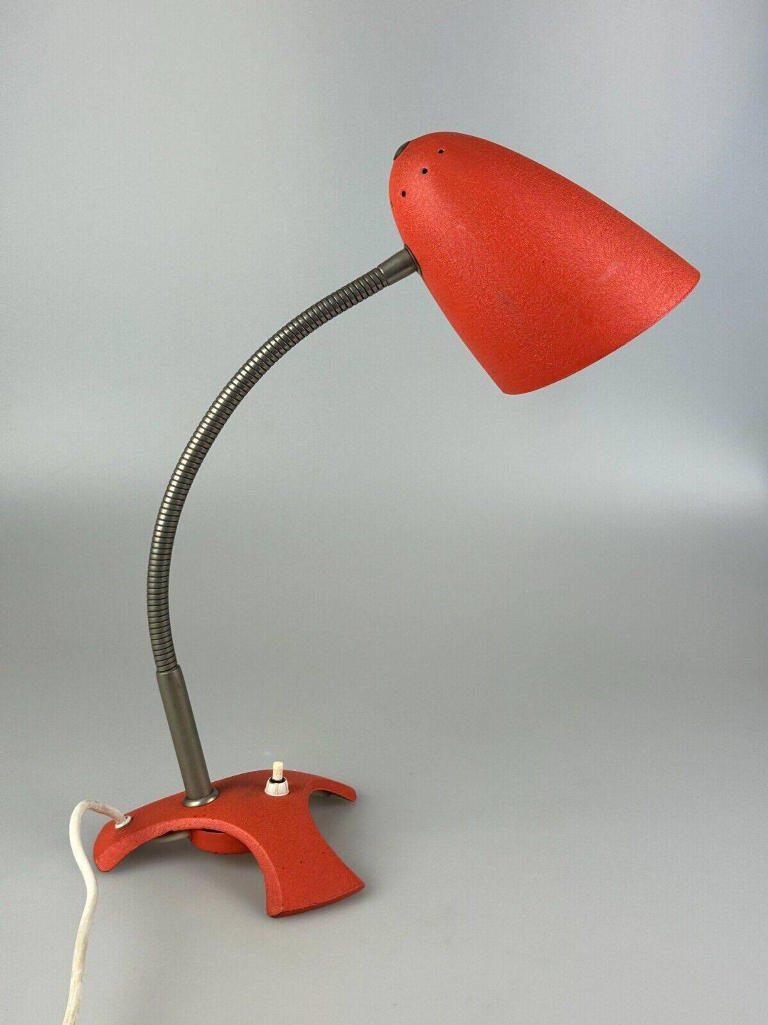 60s 70s lampe lampe de table lampe de bureau métal space age