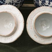 Pair of covered vases, Delft, 18th century, Willem Van der Kool