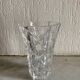 Vintage chiseled glass vase