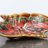 Large ceramic dish shell style Vallauris