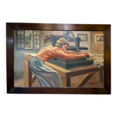 Painting "The Press" by Jean Baillet