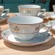 Floral porcelain cups