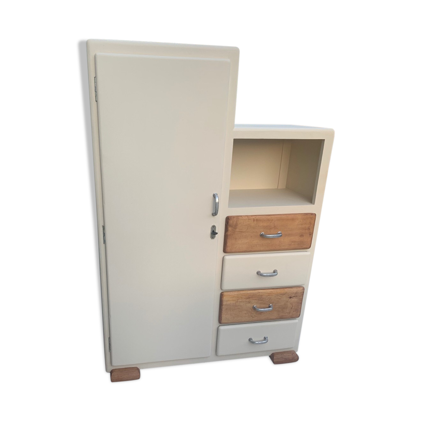 Old asymmetrical cabinet