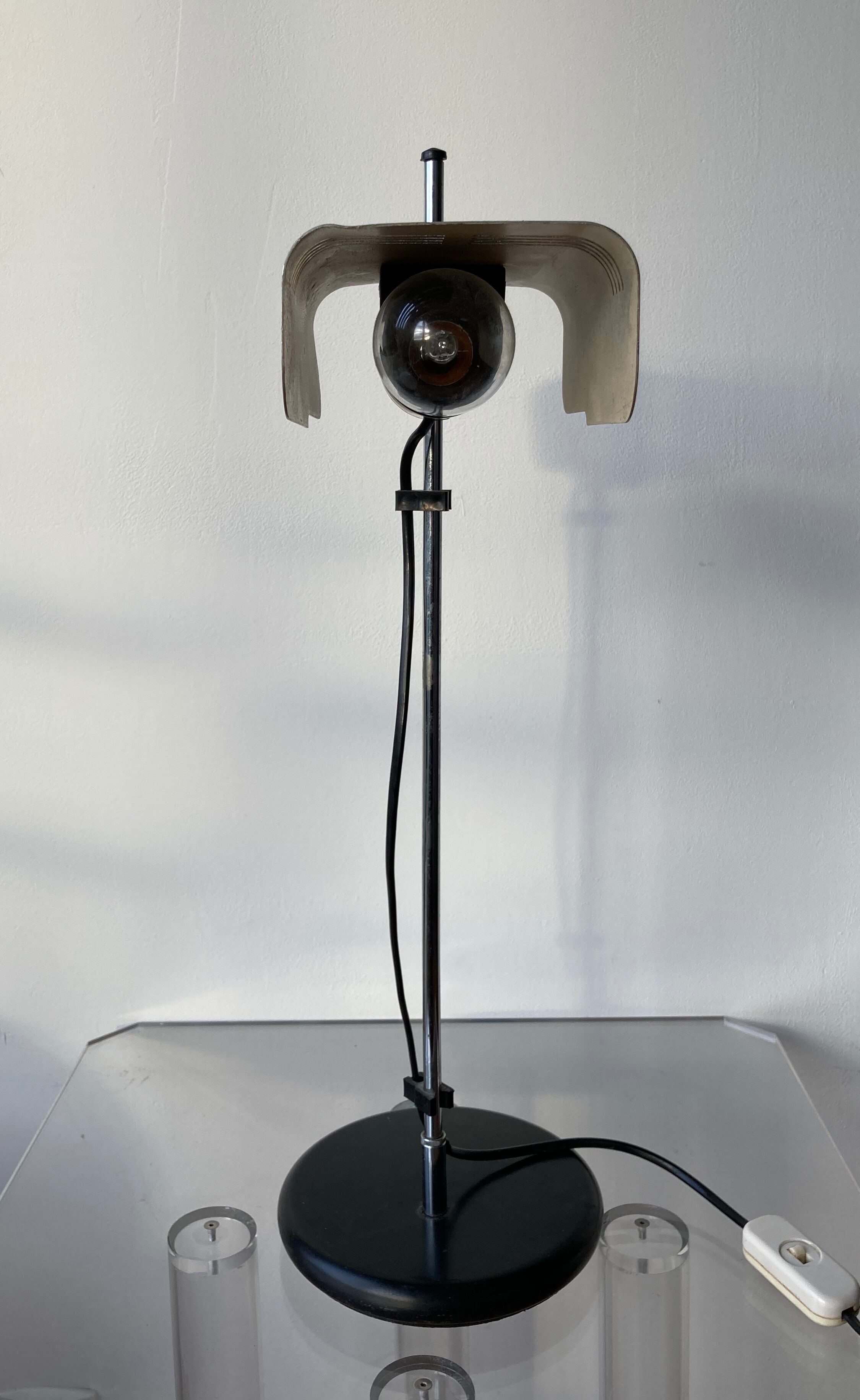 Targetti Sankey Italy 1960 swan neck desk lamp