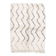 Moroccan Berber carpet Marmoucha with black zigzags 1.48x1.10m
