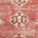 3x9 Red & Cream Vintage Persian Runner Rug, 80x280Cm