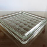 Paved  glass ashtray 50s 60s