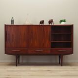 Buffet haut en teck, design danois, années 1970, fabriqué par ES Møbler