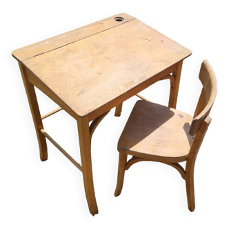 Desk desk + vintage Baumann child chair