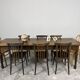 Grande table de ferme ancienne en chêne – 229 cm
