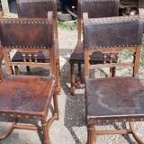 Set of 8 Henri II style chairs