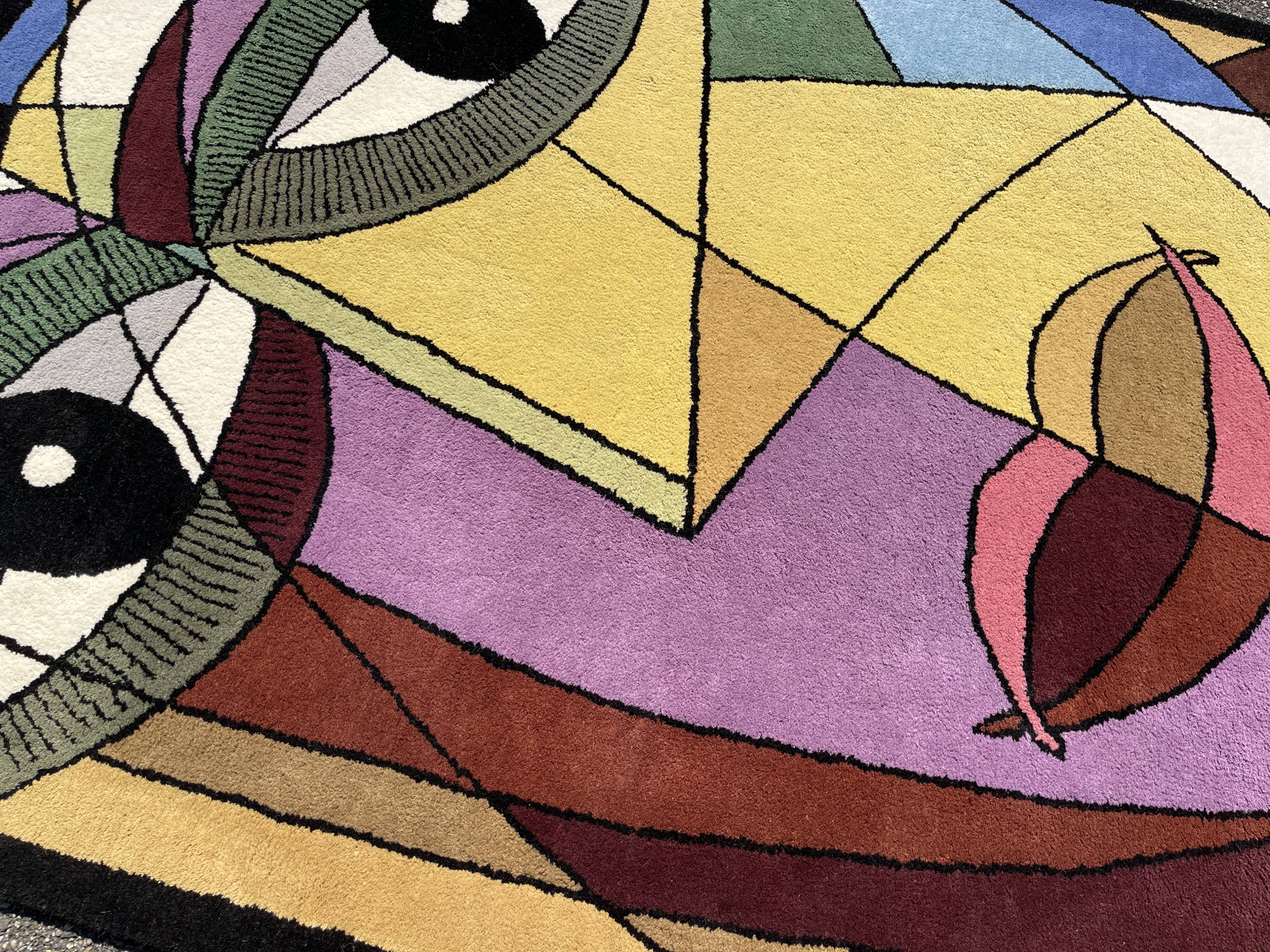 Art rug after Pablo Picasso
