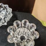 Set of glass candle holders from Reims