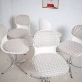 5 x chaises Giroflex 7105 Space Age