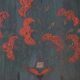 Wedding cabinet painted in folk art from rustic farm dated 1818