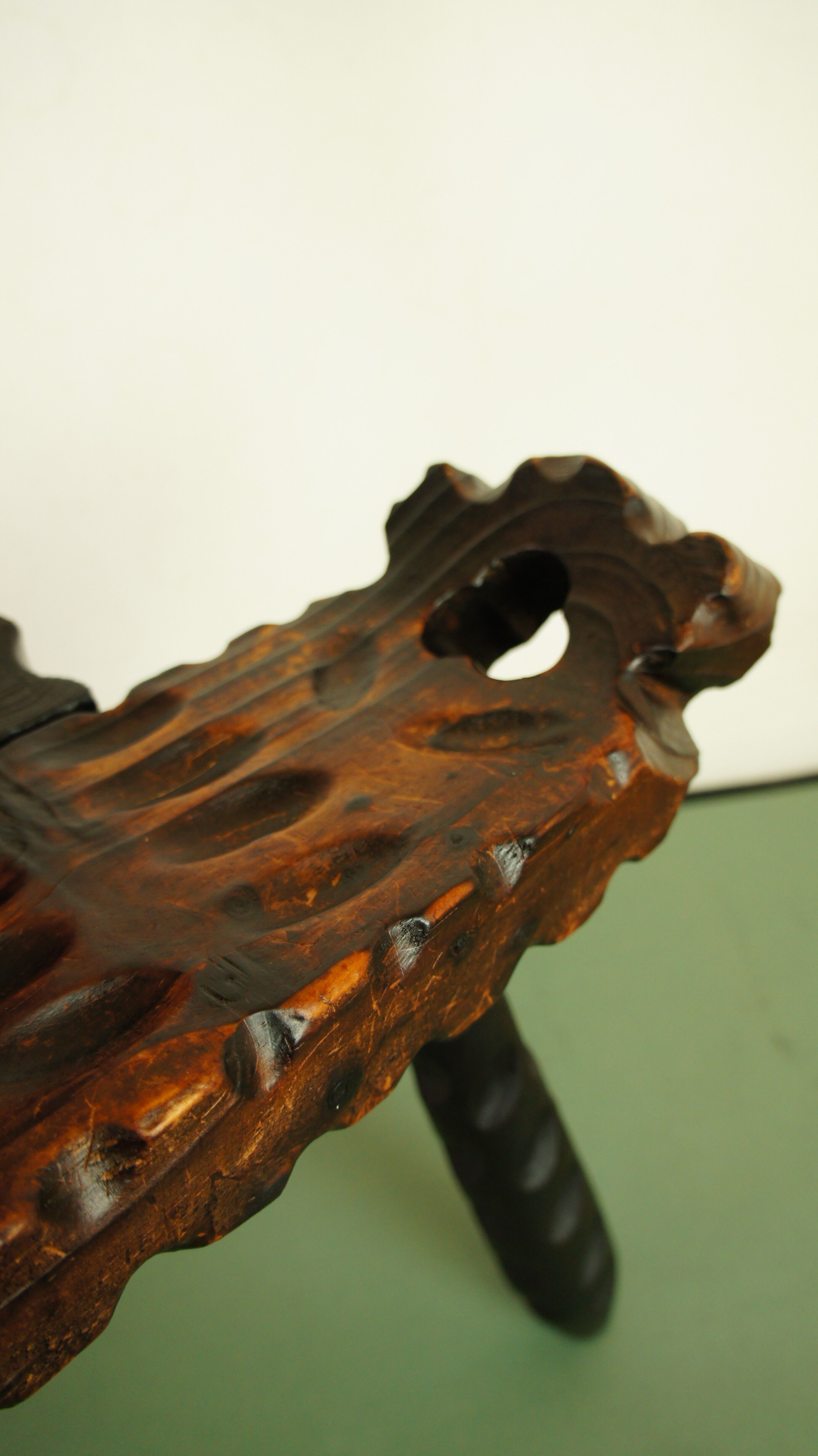 Brutalist tripod chair