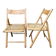 Set of 2 vintage folding chairs, rattan cane for Habitat, circa 70/80