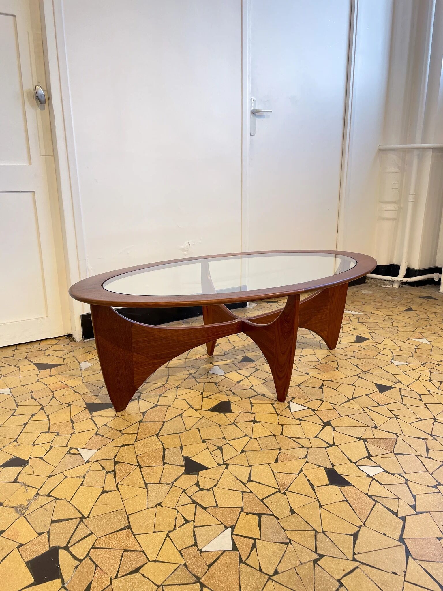 Astro oval coffee table  Victor Wilkins