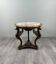 Carved wooden gueridon table with a marble top, 19th century