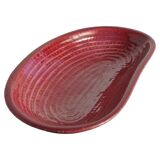 Merlot Red Stoneware Organic Shaped Bowl by Andersson & Johansson, Höganäs